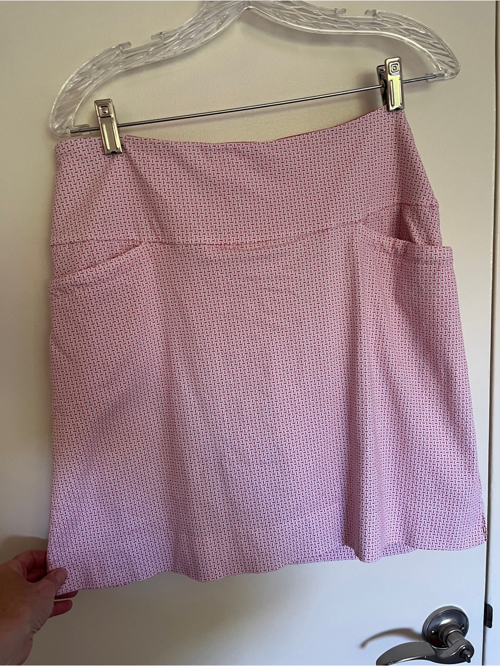 Pink Patterned Women’s Skort